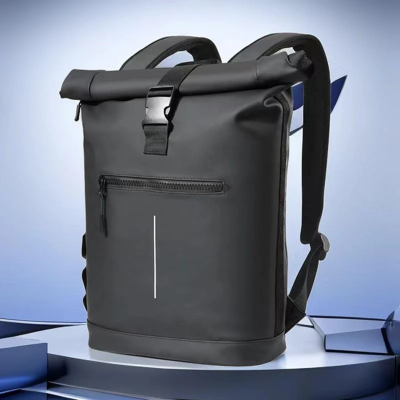 Waterproof Rolltop Rucksack Laptop Backpack Leisure Bag College Day Pack Knapsack Custom Made School Backpack