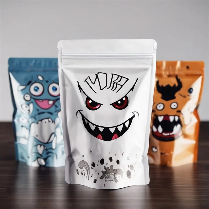 Изготовленный на заказ влагонепроницаемый герметичный пластиковый стоячий мешочек для закусок упаковка сумка из майлара