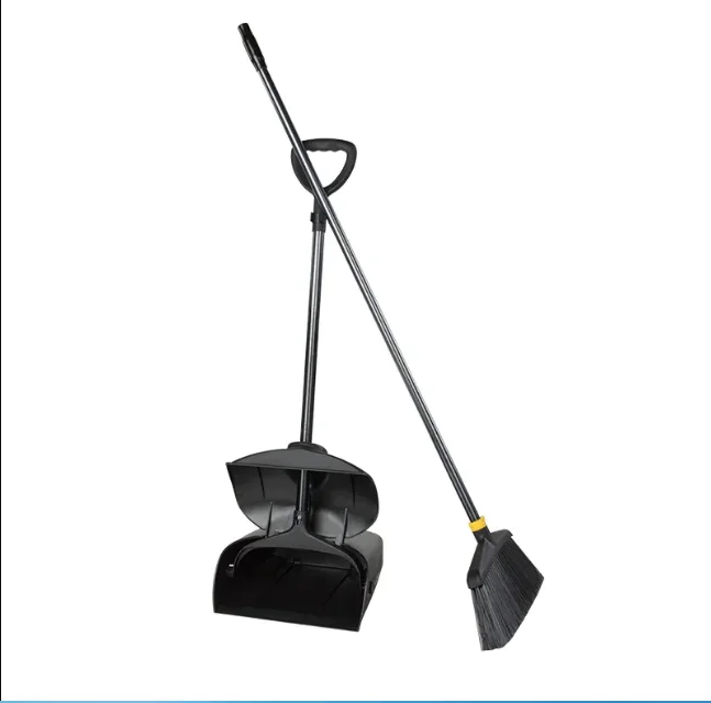 AF01209  New design Factory Hotel office use plastic broom dustpan with long handle and Cleaning tools