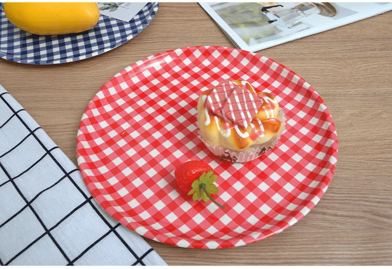 Custom Plastic Plate Full Printing Cutlery Plate/Dishes