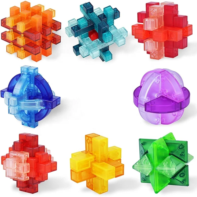 Adult Desk Toys IQ Mind Logic Test Challenge Game 3D Unlocking Puzzles Box Brain Teasers Puzzle for Kids