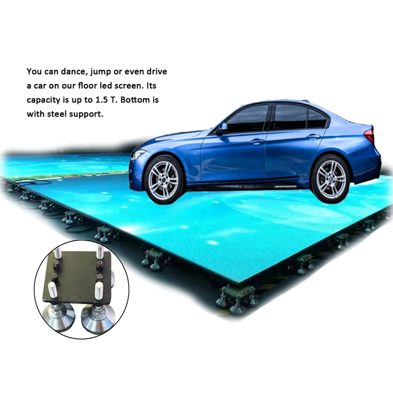 Полноцветный умный сенсорный светодиодный экран для танцев P4.81 P6.25 цифровой интерактивный Напольный СВЕТОДИОДНЫЙ дисплей