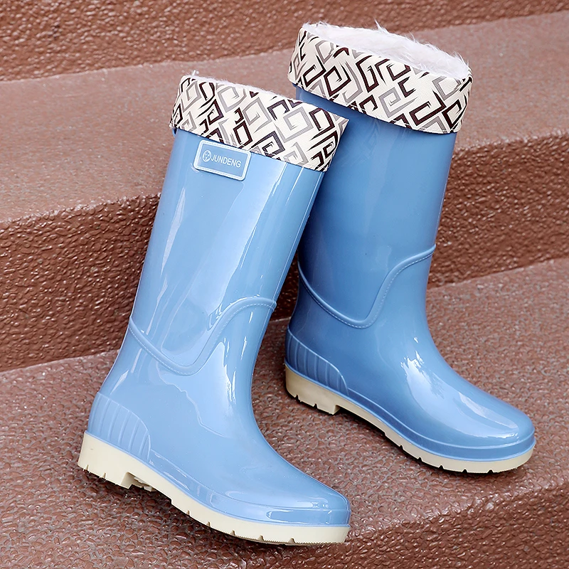 Fashion Waterproof PVC Mudproof Outdoor Rain Boots Durable Womens Rain Boots