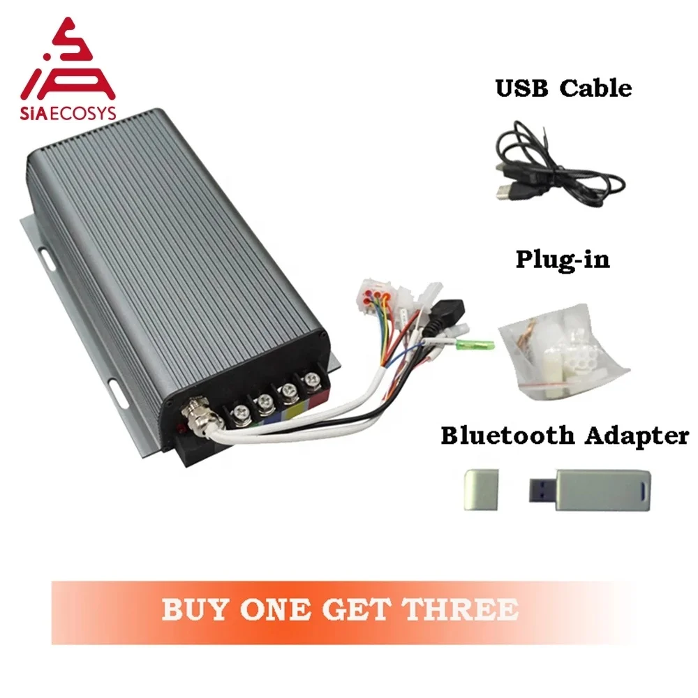 80A for 1500w Electric Scooter Hub Motor SVMC48080 Controller Motor Sabvoton BLDC Motor Controller with BT Adapter