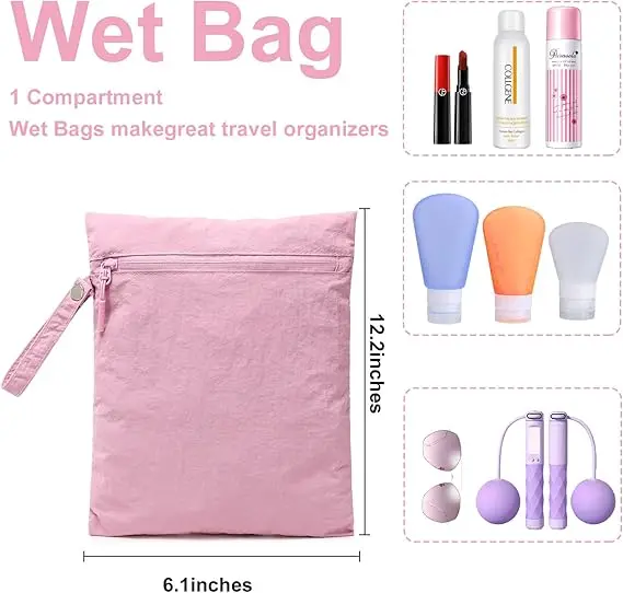 BSCI Hot Sale Luxury Women Waterproof Sand Proof Pool Wet Bags Large Tote Beach Bag for Travel Swim
