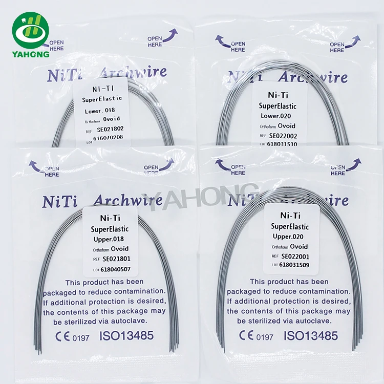 Dental Product Niti Orthodontic Arch Wire Flexible Dental round Archwires for Dentist