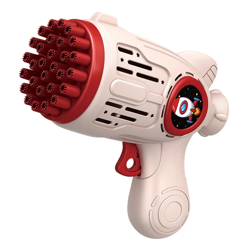 Wholesale new outdoor play gift 29 32 hole plastic launcher gatling gun toy bubble machine for wedding party