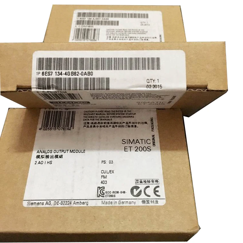 Новый оригинальный 6ES7134-4GB62-0AB0 6es71344gb620ab0 SIMATIC ET200S аналоговый входной модуль со склада