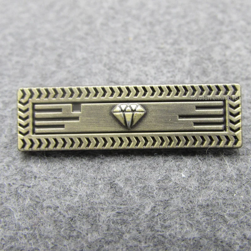 Custom hanging plating metal label
