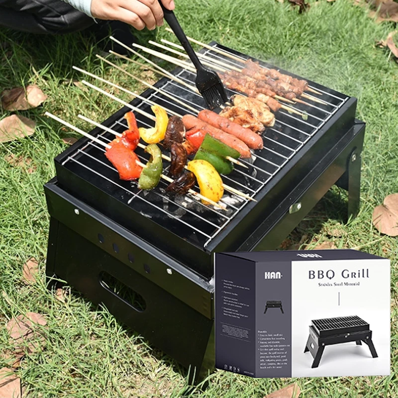Small Gazeb Table Top Portable Set Tools Cast Iron Collapsible Instant Grills Outdoor Bbq Charcoal Grill