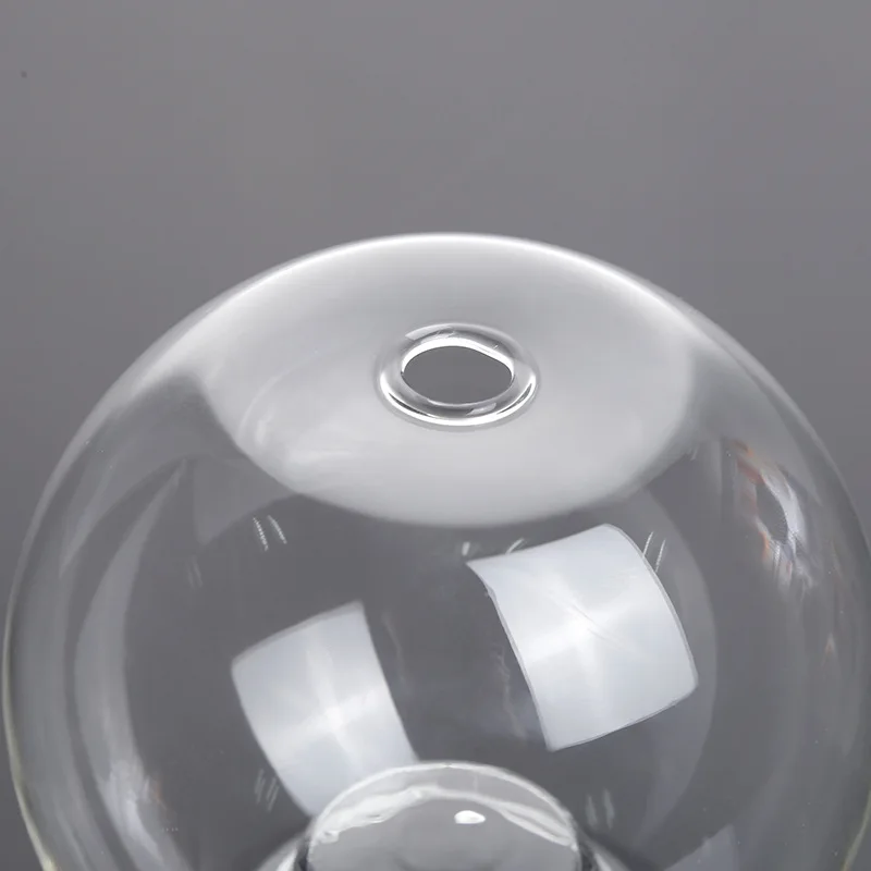 Spherical candlestick crystal transparent spherical rotating glass candlestick ornaments aromatherapy candle cup