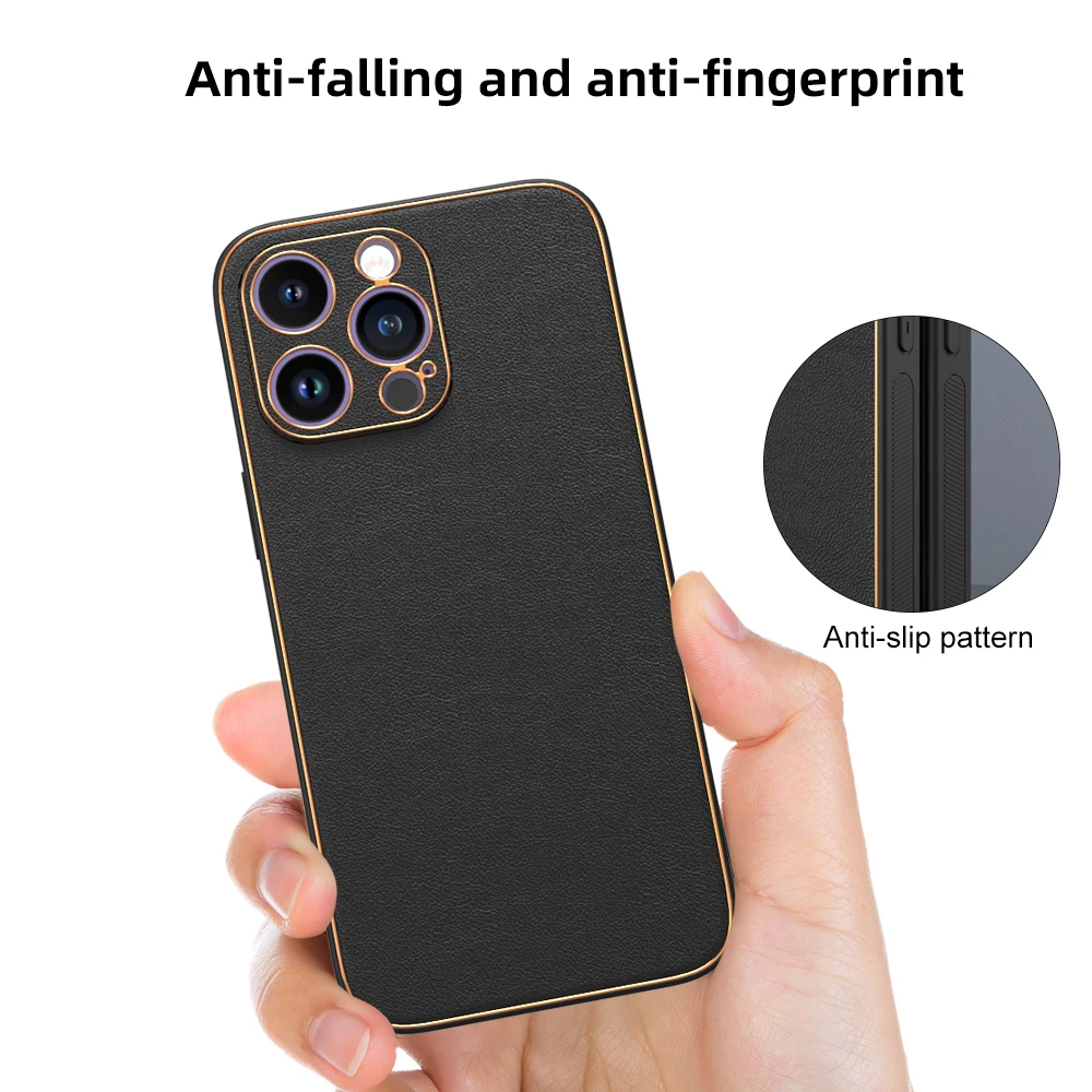 New products Mobile Accessories Luxury leather funda armor case high quality hard back cover For iPhone 14 Pro Max