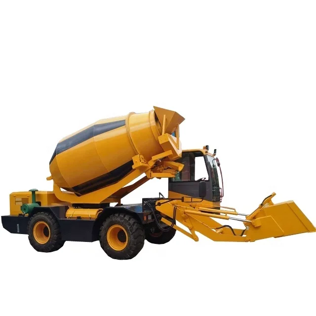 
4cbm mini self loading concrete machine transit mixer 