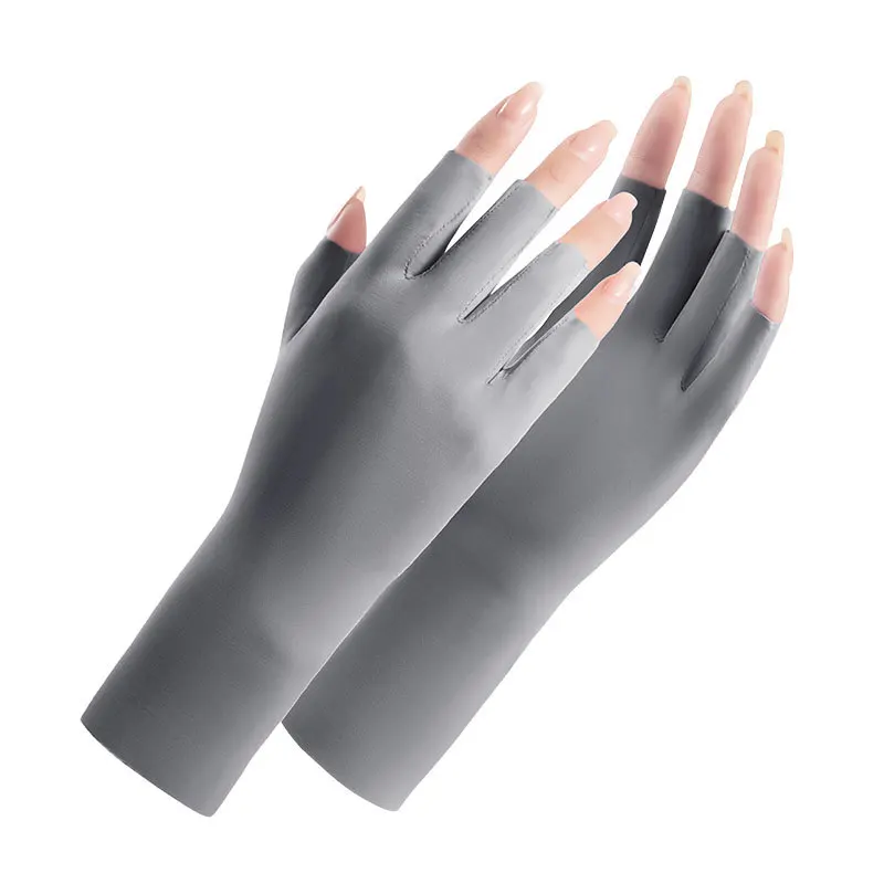 Anti UV Gloves for Gel Nail Lamp, UPF50+ Protection Gloves for Manicures, UV Sun Protection Gloves for Women