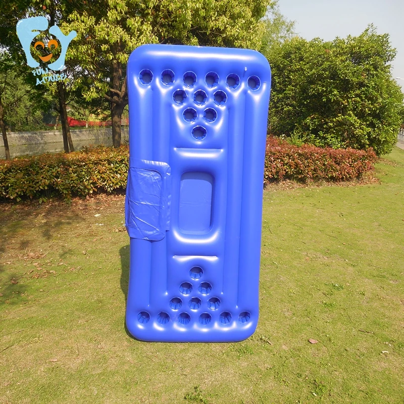 24 Cup Hole Inflatable Beer Pong Table Pool Float with Cooler