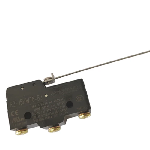 RZ-15HW78-B3 low force wire hinge long lever micro switch(110mm steek wire)/light force micro switch