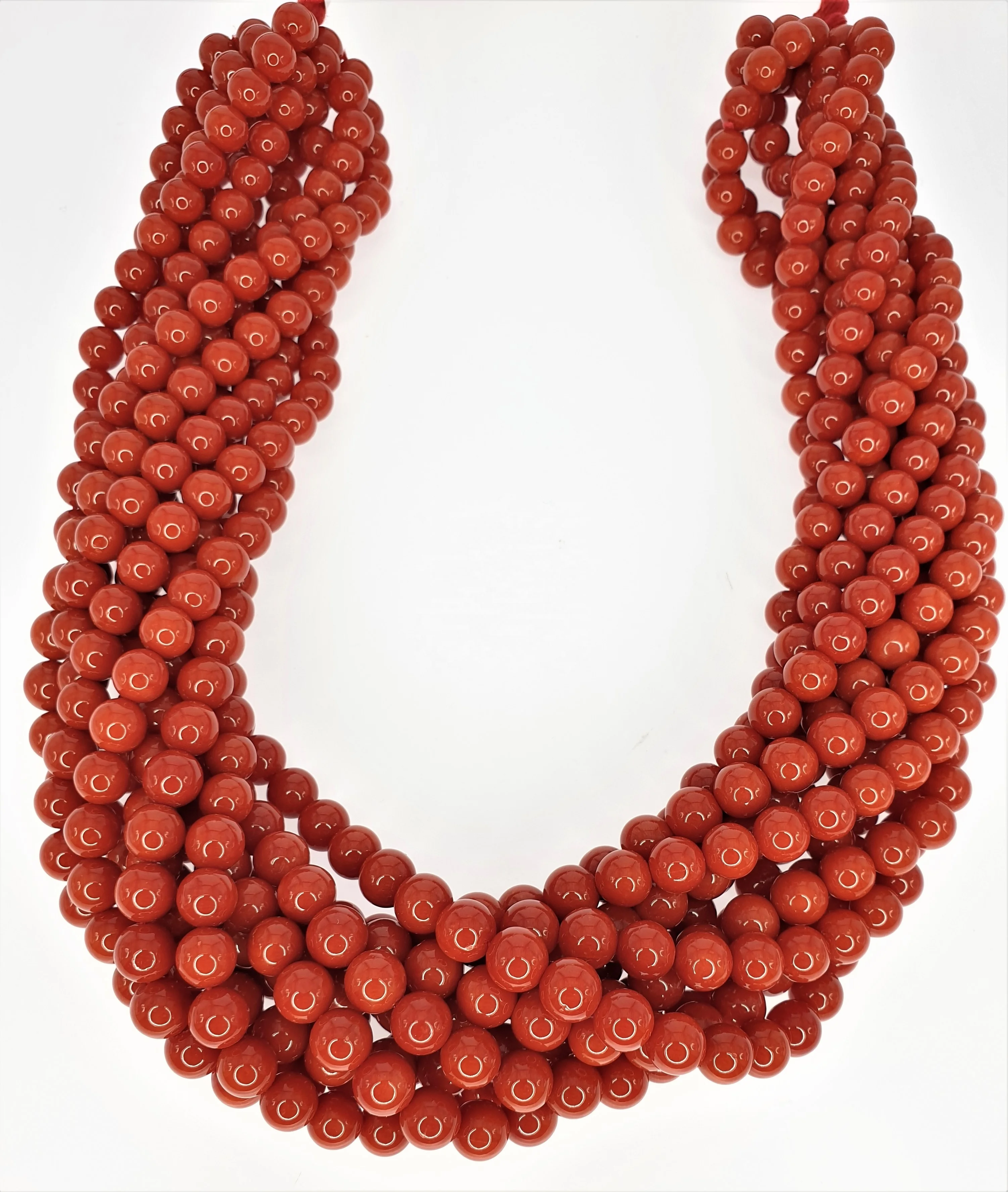 
RED CORAL Round Beads 5.0 MM STRANDS Making Jewelry Necklace Round Shape AA GRADE 18 Inch-45 CM 