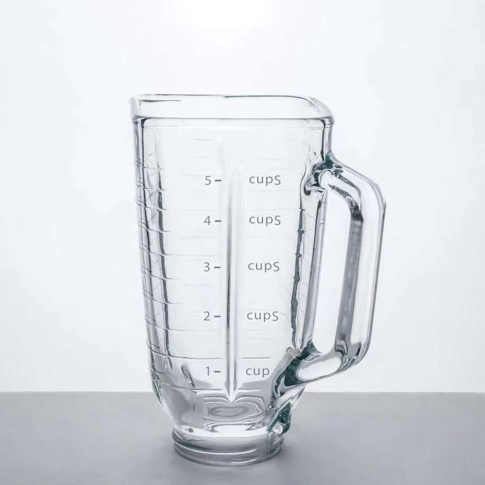 Blender glass Jar replacement A06 square Blender Jar 1.25L Glass Blender Jar parts