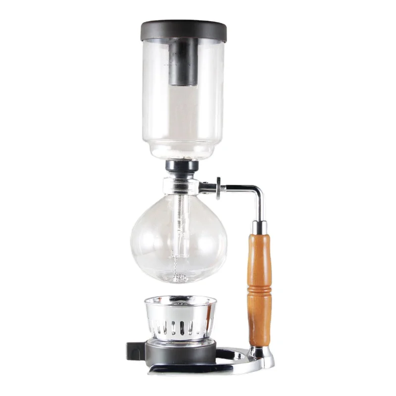 Gold supplier high borosilicate glass balancing siphon coffee maker