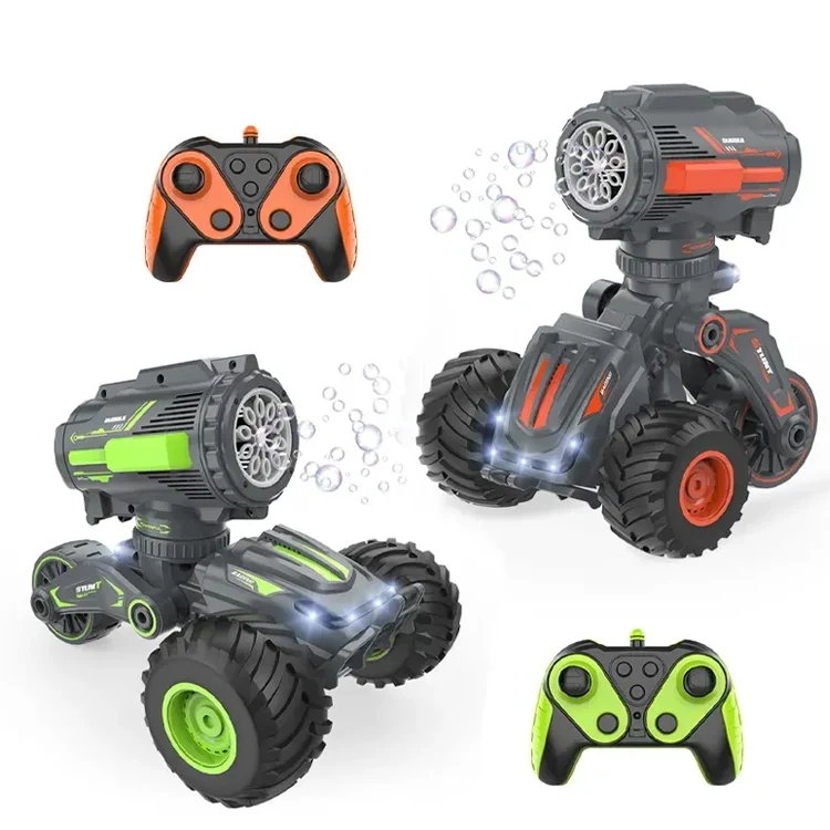 RC Car Gel Blaster Cool Stunt with Bullet Deformation Off-road Truck Battle Toy