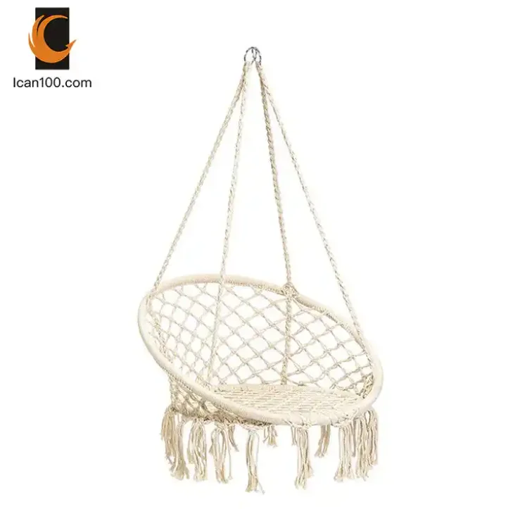 Swing Seat Rope Hammock Indoor Out Door Hanging Chair Garden Outdoor Furniture Hanging Patio Swing Chair