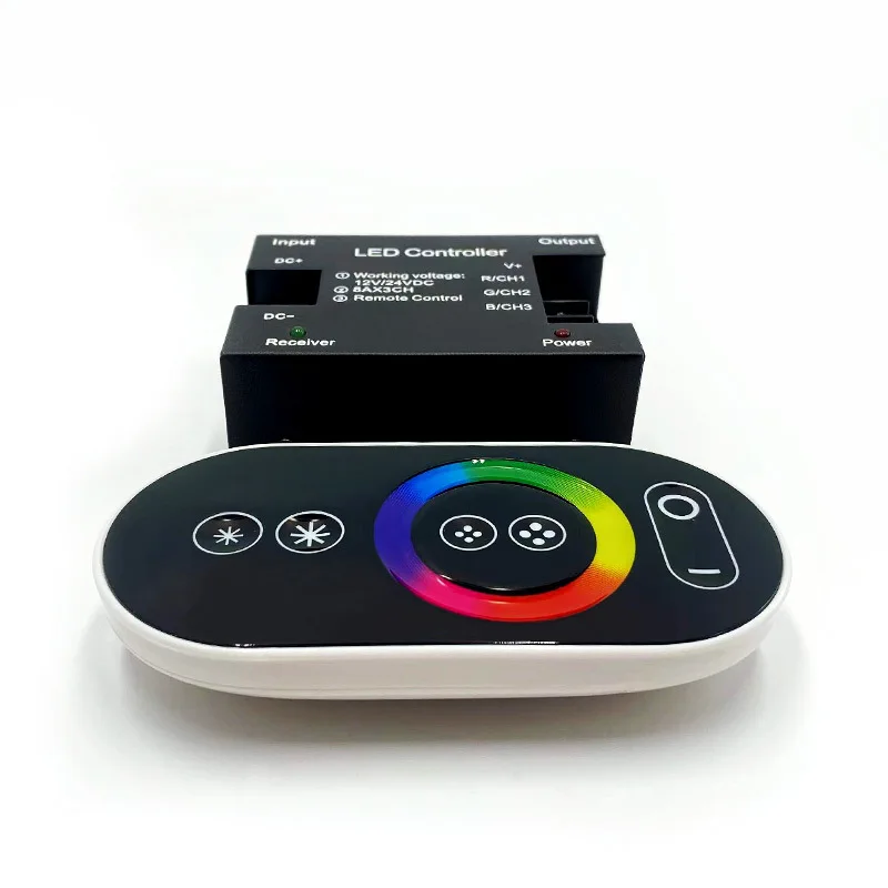 18 А RF беспроводная RGB мягкая световая полоса сенсорный пульт дистанционного управления светодиодный контроллер цветной модуль панель диммер