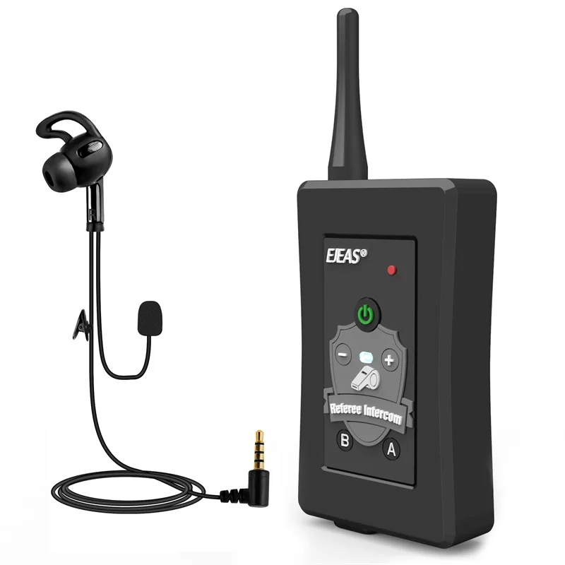 Soccer Referee Bluetooth Intercom 1500M Long Range Full Duplex Talkie Walkie
