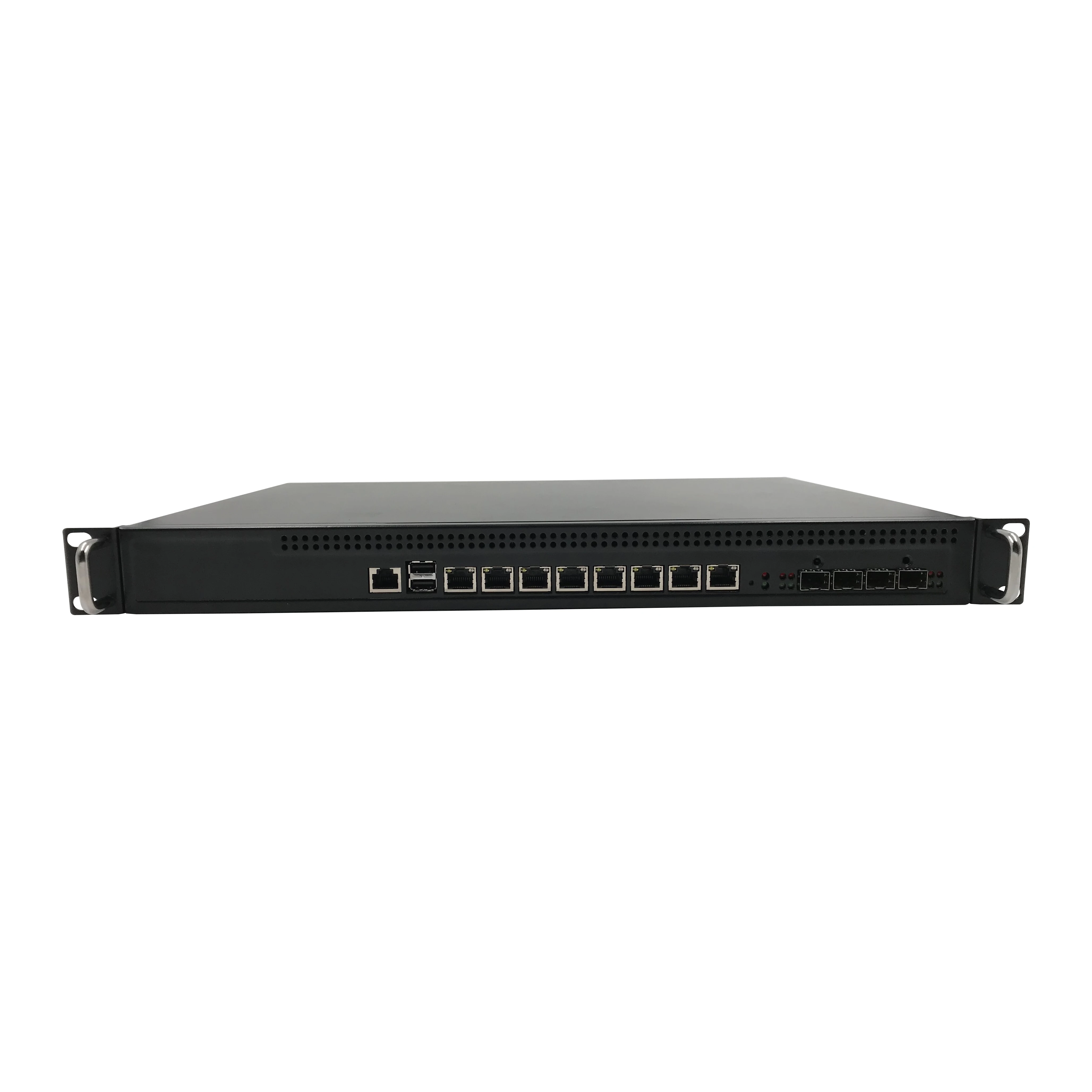 1U Rackmount Network Appliance with Intel Core i3/i5/i7 or Xeon E3 1200 v3/v4 processors,  4 x 10 GbE SFP, mSATA