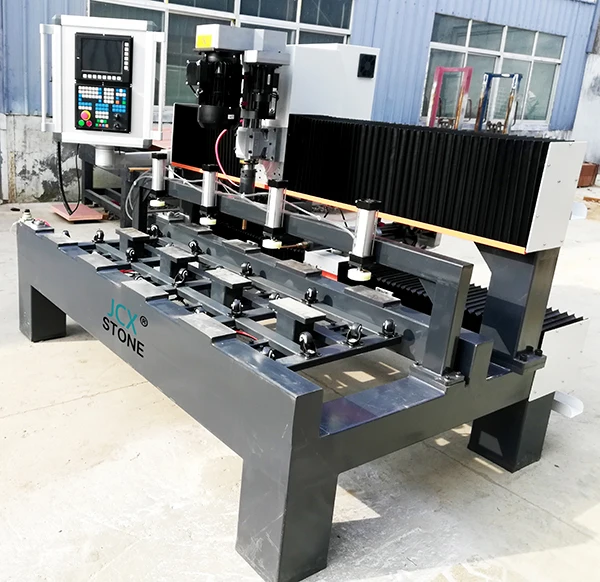 JCXstone Marble granite quartzite stone embedded drilling  machine for Stone Plate Pre-Buried Hole Drilling Machine