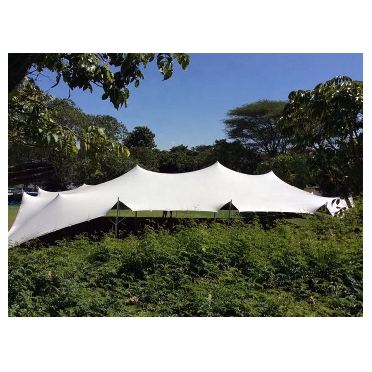 Customized Outdoor Wedding Tent Free Style Stretch with Aluminium Poles for Trade Shows
