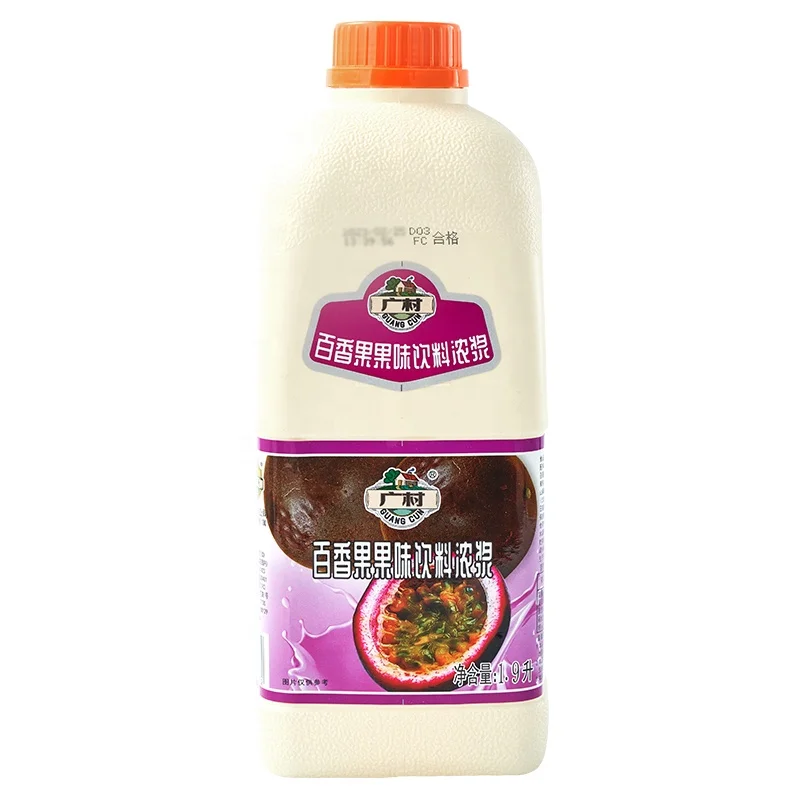 1.9L Guangcun концентрат фруктового сока со вкусом страсти для Пузырькового