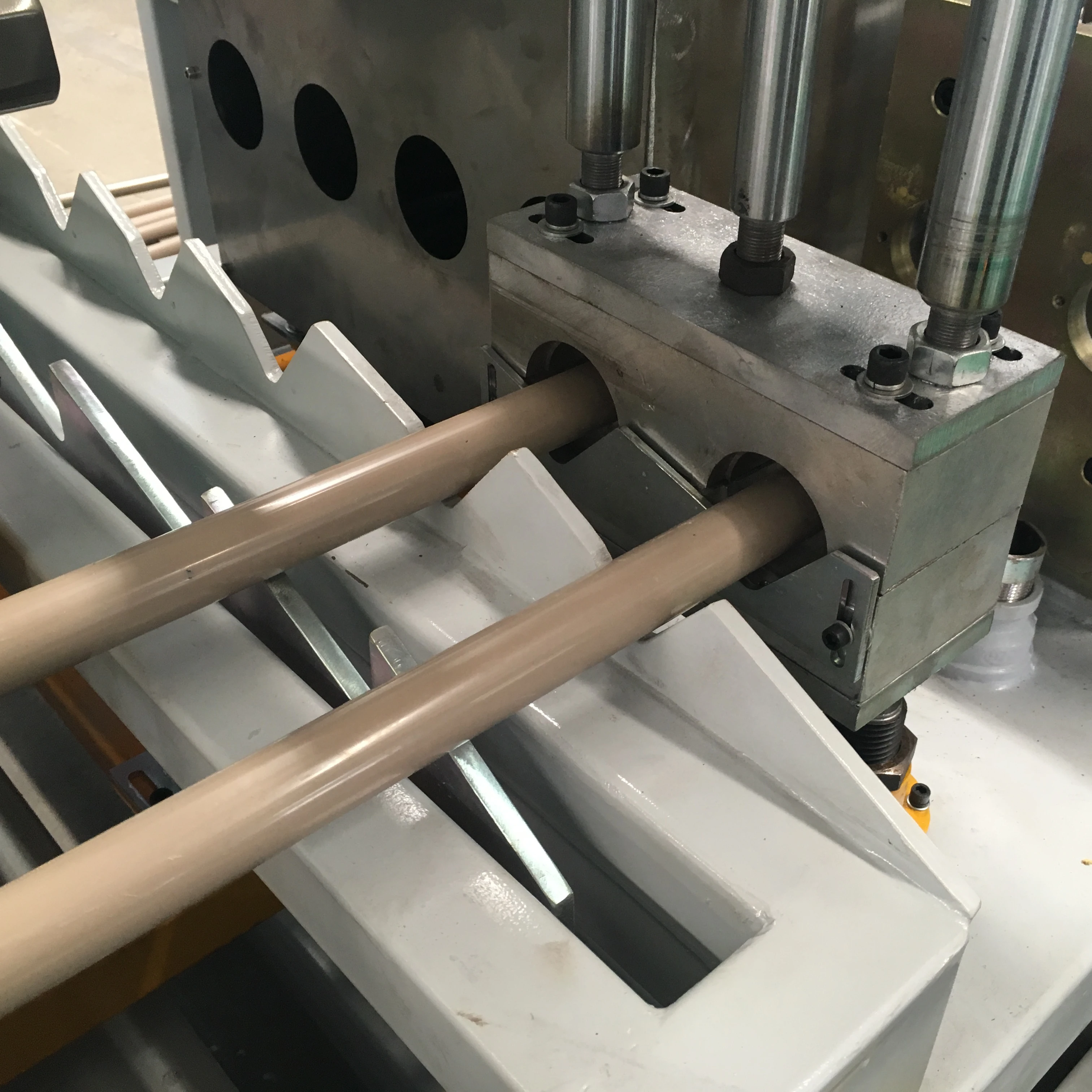 PVC hard permeable pipe/plastic square mesh plastic tube  extruder making machine