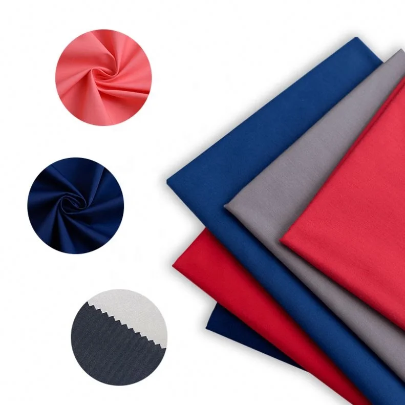 Clothes Underwear Fabric for Garment Factory Direct Elastic Yarn Lightweight Bamboo Woven Plain Dyed Cotton Nylon Spandex Kids