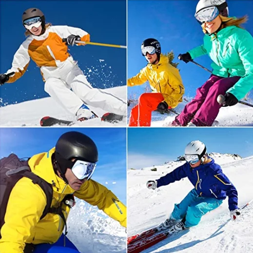Anti Fog Ski Goggles, Snowboard Goggles Sport Glasses Magnetic Interchangeable Lenses Double Layer, Low MOQ Snow Goggles Unisex