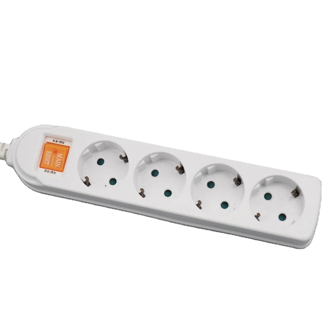 10 years factory European 3/4/5/6 Outlets extension Socket with 1.5M/3M/4.5M Cable & Circuit Breaker