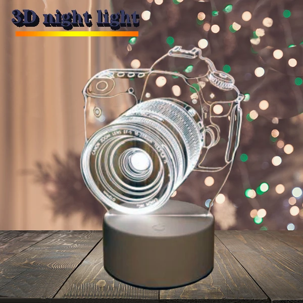 Acrylic Led Base 3d Night Light 3d Illusion Acrylic Table Desk Base Led Christmas Lamp Room Decor acrylic lights