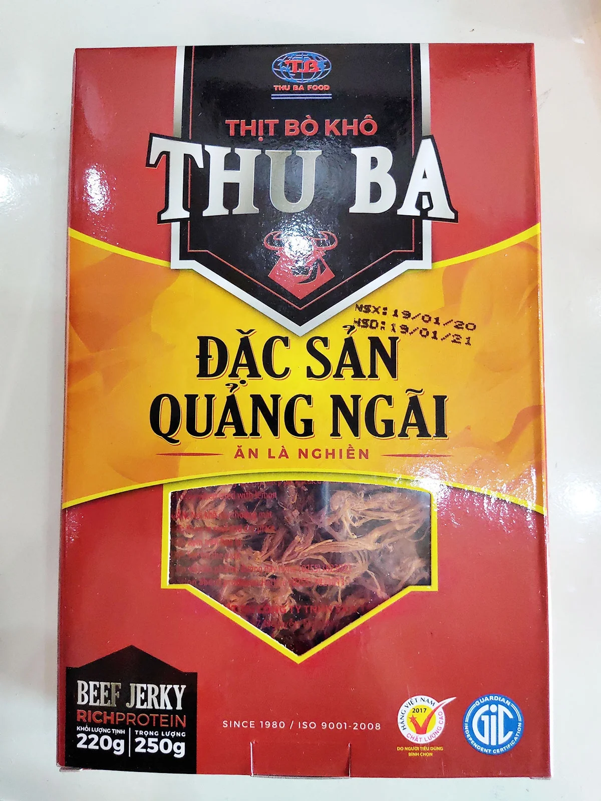 Vietnam Beef Meat Dried Beef Jerky 250g Wholesale Suppliers