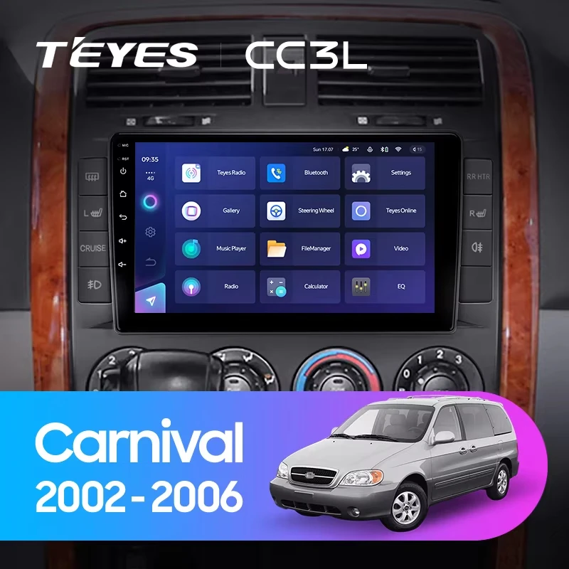 TEYES CC3L WIFI For Kia Carnival UP GQ 2002 - 2006 Car Radio Multimedia Video Player Navigation stereo GPS Android No 2din 2 din