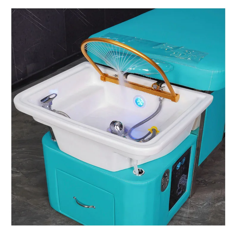 head bed spa equipment shampoo bowl hair washing chair shampoo bed for mobile hairdresser