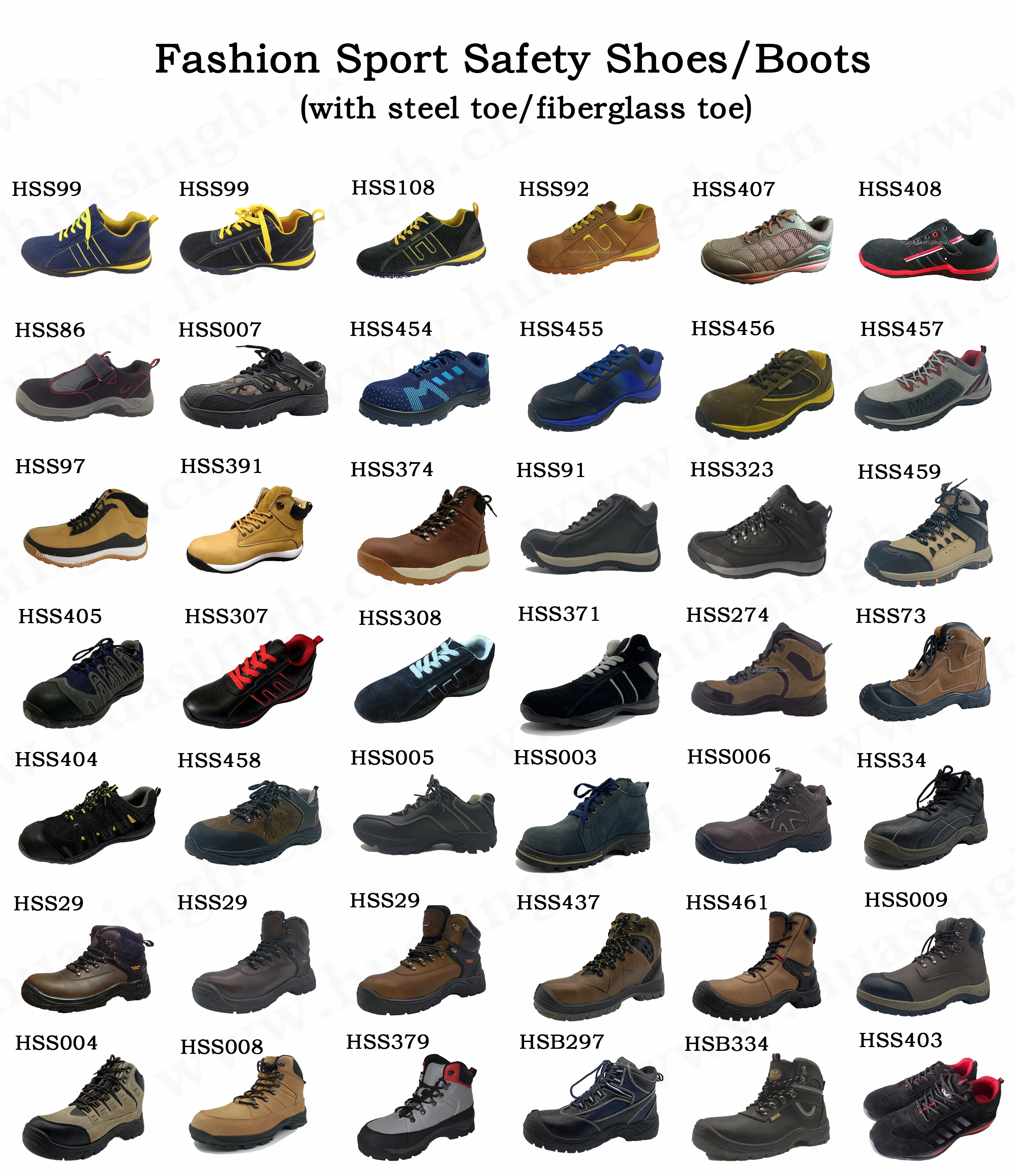 YWQ,breathable suede leather+mesh upper safety shoes factory wholesale price anti-shock EVA+rubber outsole sport shoes HSS405