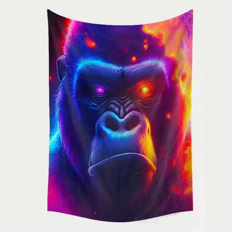 Custom Polyester Decorative Tapestry Personalize Animal style Designs Psychedelic Tapiz Wall Hanging Wall Decor Bedroom Office