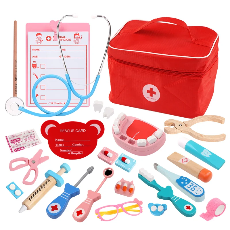 Wholesale Kids Doctor Kit Play Set Nurse Medical Bag For Toddlers Educational Pretend Play Toy Set