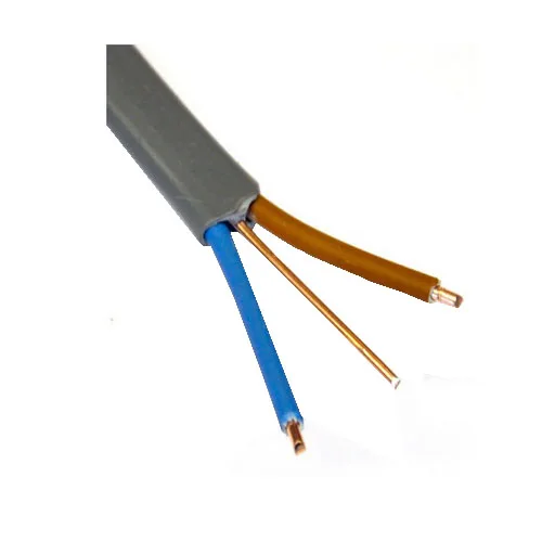 BS6004 6242Y PVC Insulated  2.5mm Grey Electric Cable Twin And Earth Wire Flat Cable