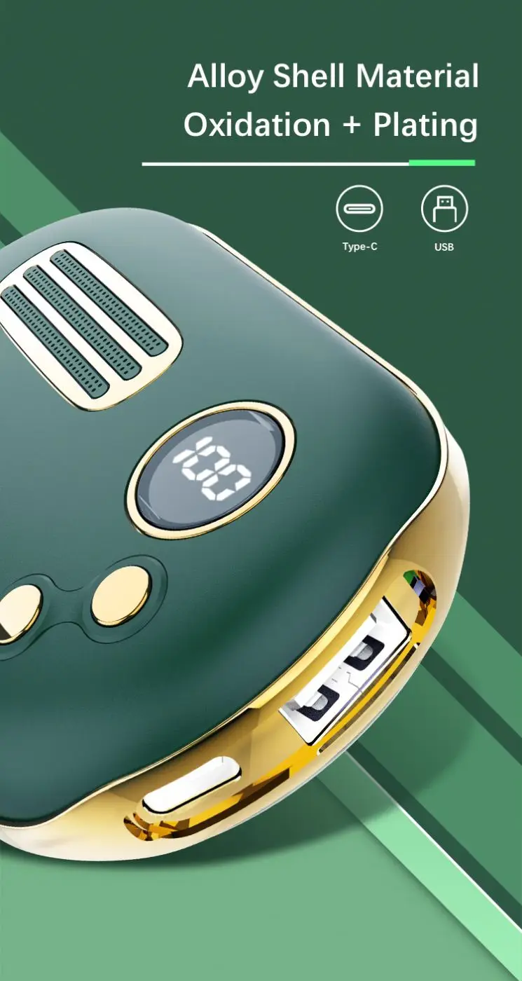 Aoolif Hothands Warmers Fuel Mini Power Bank Pouch Rechargeable Portable Hand Warmer