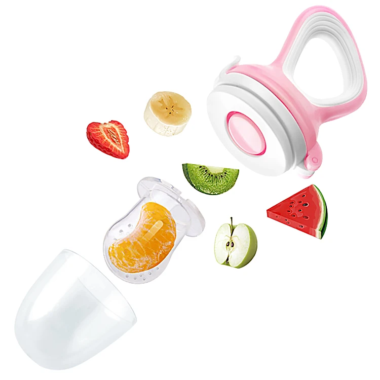 Safe Baby Spoon Feeder Feeding Silicone Nipple Pacifier Baby Fruit Feeder Pacifier Baby Fruit Feeder