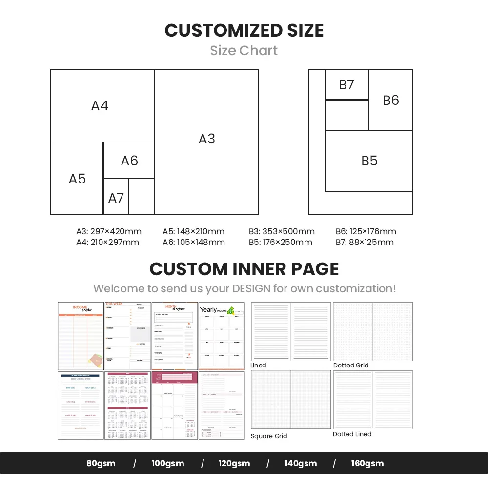 Customized Colorful Notebooks Promotional Custom Logo High Quality Custom notepad