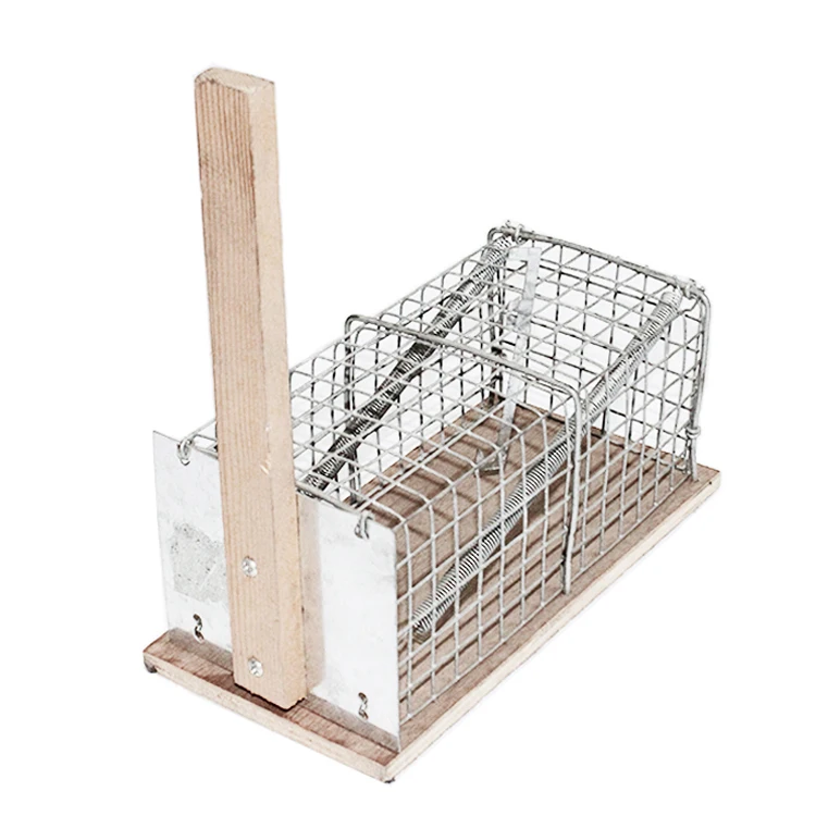 Outdoor Eco-Friendly Wooden Animal Traps Small Square Humane Mousetraps Rabbits Birds Mosquitoes High Cost Farm Use Packaged Box
