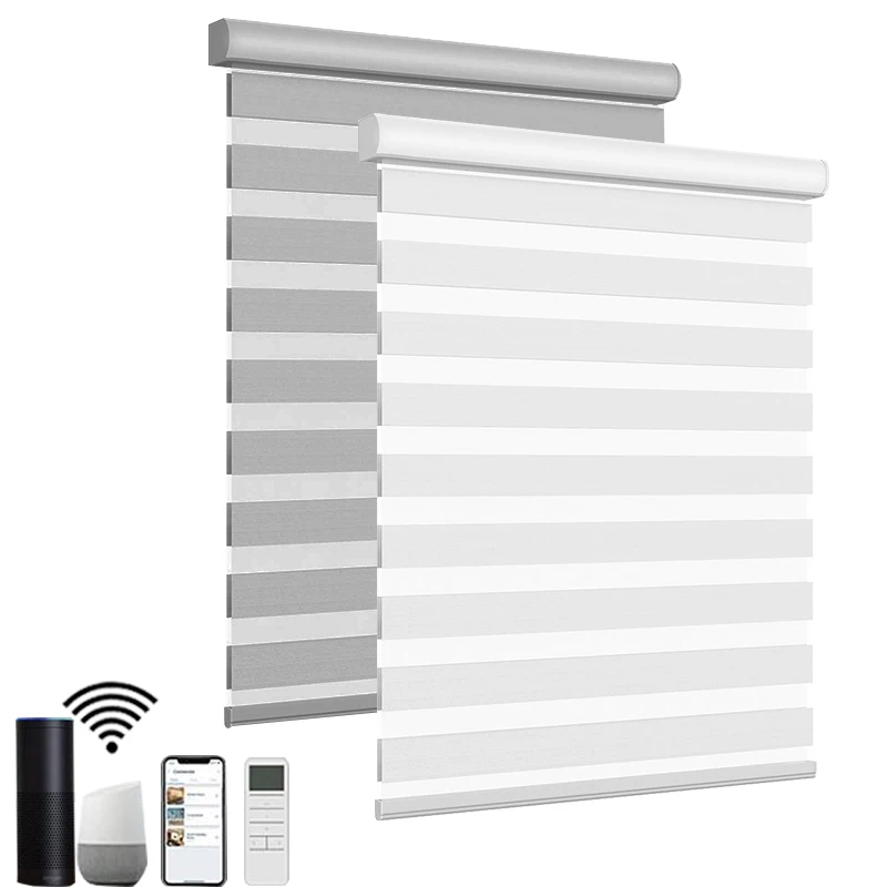 Factory Price Free Sample 100% Polyester Fabric Customize Blackout Blinds Zebra Roller Shade