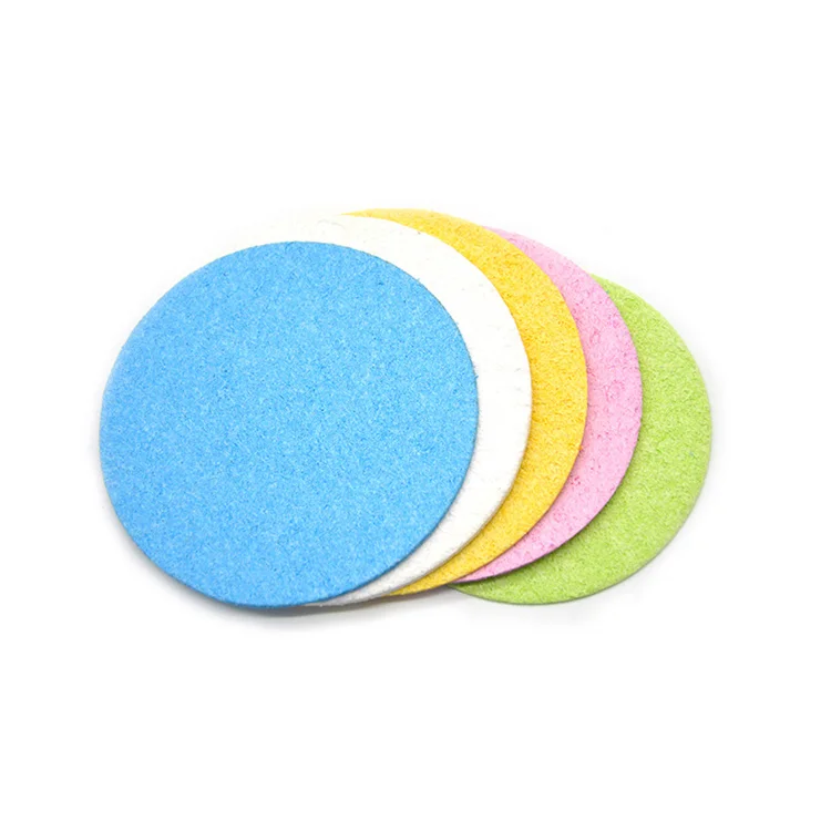 TBT-8E022  reusable degradable cosmetics compressed natural cellulose facial exfoliating cleansing sponge 2022