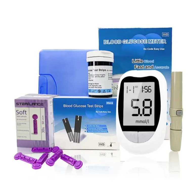 High Accuracy Handheld Electronic blood glucometer glucose meter test strip Hospital Use CE Approved Sugar Measuring Device